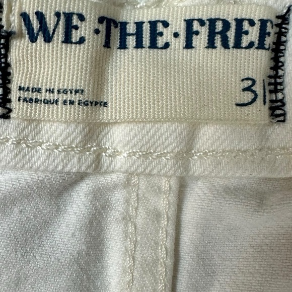 Free People Beginner’s Luck Slouch Shorts in Optic White Size 31 NWT NEW - Picture 15 of 16
